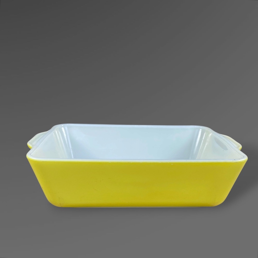 Pyrex 503 Yellow Refrigerator Dish Casserole 1.5 Qt Primary Color Fridgie 1950s